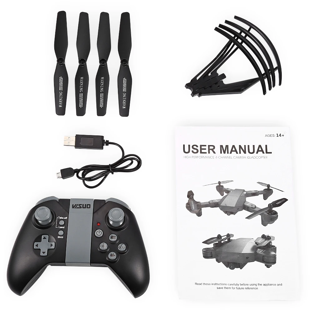 RC вертолет XS809W мини складной Дрон с 2.0MP камерой HD RTF селфи Wifi FPV режим удержания