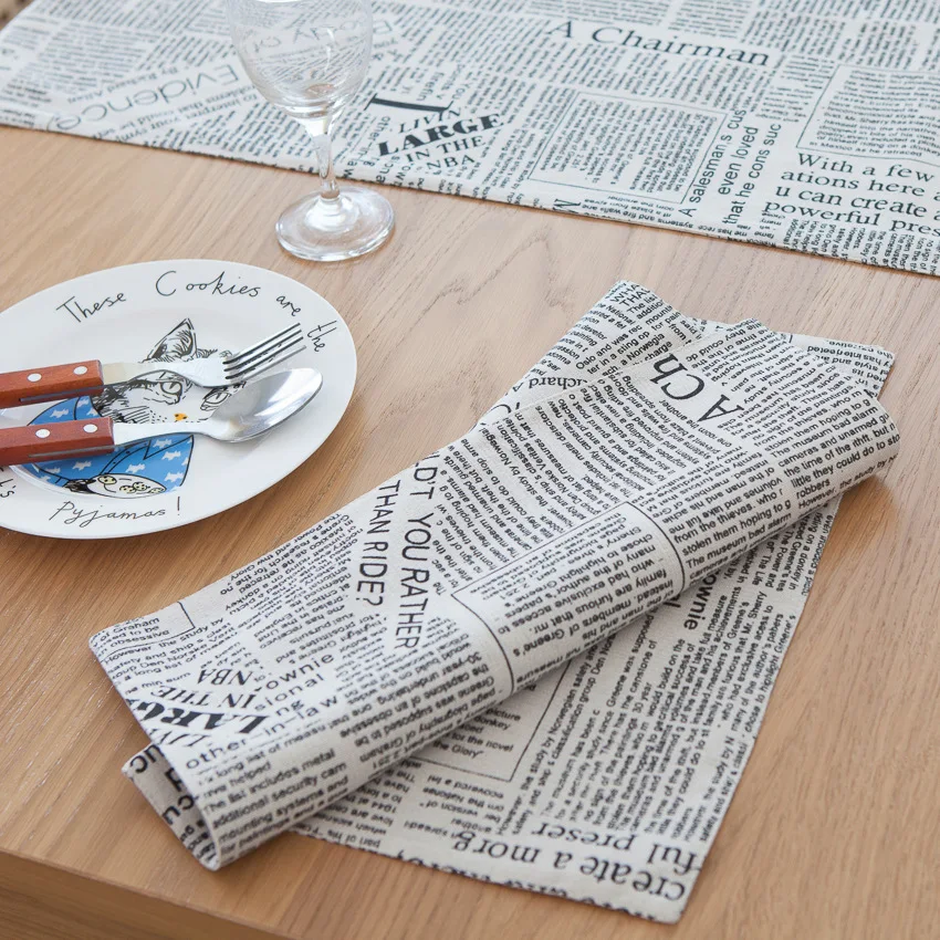 4 шт./лот скандинавском стиле столовых изоляции колодки западной еды pad хлопок Чай