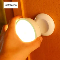 new arrival usb rechargeable motion sensor activated wall light night light induction lamp for closet corridor cabinet