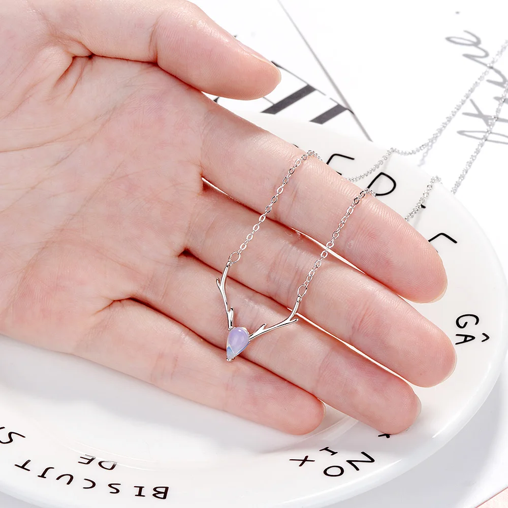 Последняя лося Женская Посеребренная Колье Ожерелье Ювелирные изделия Одежда