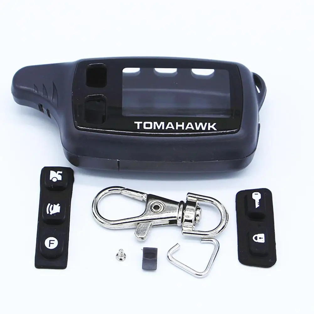 Чехол-брелок для русской двухсторонней автомобильной сигнализации TOMAHAWK TW9010 двухсторонняя Автомобильная сигнализация Пульт дистанционного управления аксессуары Запчасти