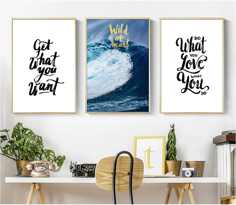 Nordic Simplicity Sea Landscape Scenery Print Picture Wall Art Canvas Paintings Poster Decoration for Living Room No Framed | Дом и сад