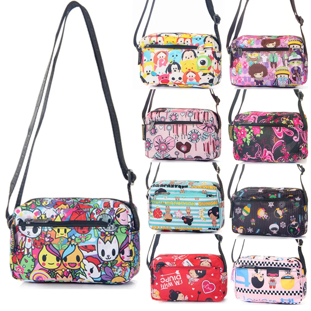 Модная женская нейлоновая сумка-мессенджер через плечо с мультяшным цветком ЦУМ