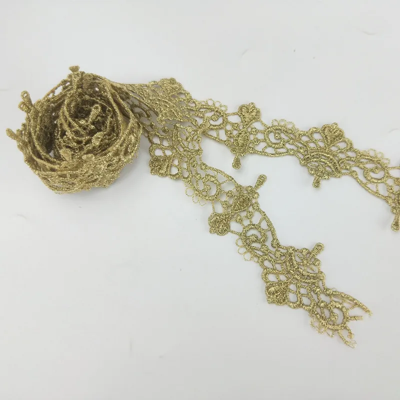 2 ярда Модная Золотая кружевная корона в новом стиле аксессуары для украшения
