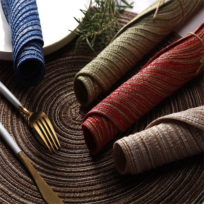 2019 table mat Ramie Insulation Pad Round placemat for Dining set de rond Kitchen Accessories Home Decoration Cup coaster | Дом и сад