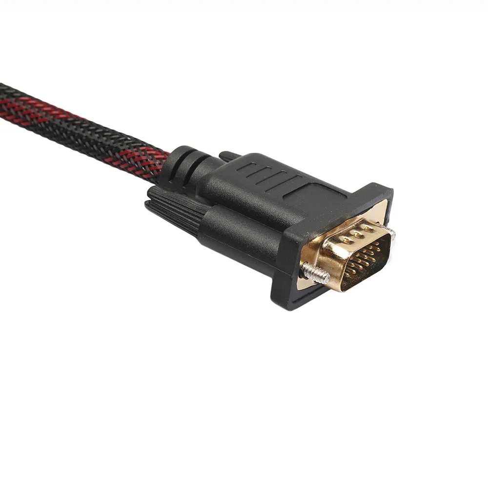 Адаптер-переходник CARPRIE Full HD 1080P HDMI штекер на 15-контактный разъем VGA кабель