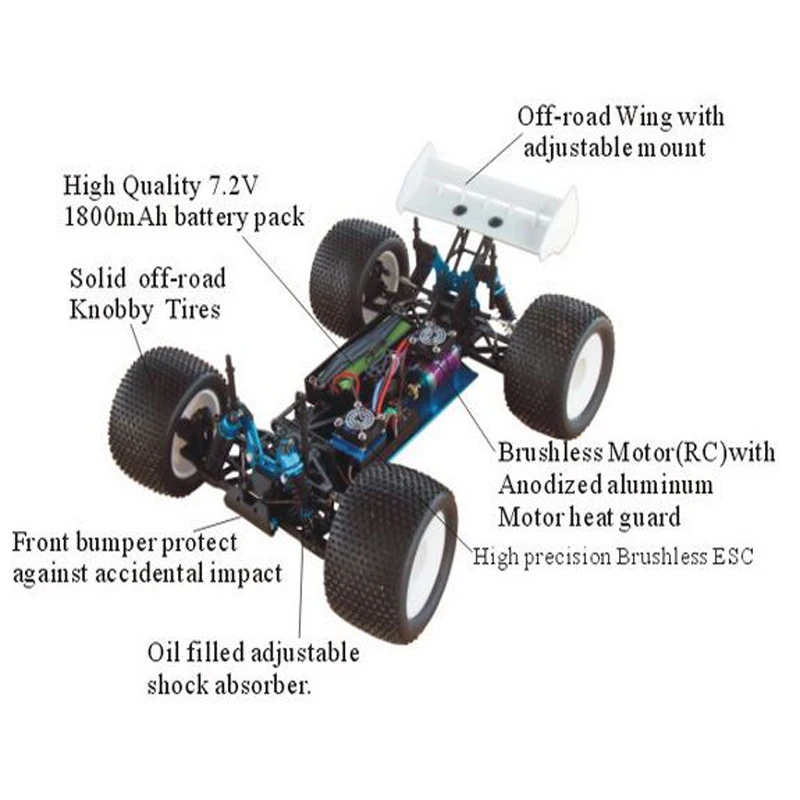 HSP гоночный Радиоуправляемый автомобиль ADVANCE 1/8 электрический бесщеточный 4x4