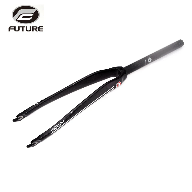 FUTURE 3K gloss full carbon fiber fork road bicycle front bike parts for700C Highway tire Straight tube diameter 28.6mm B | Спорт и