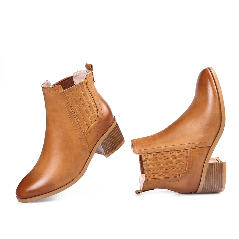 Женские ботильоны на высоком каблуке с плюшевой подкладкой | Обувь