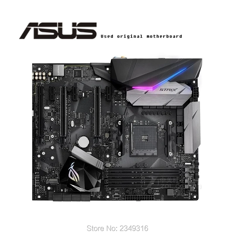 Для ASUS ROG STRIX X370 F Gaming б/у оригинальная материнская плата Socket AM4 DDR4 настольная