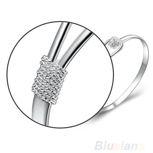 Новые модные ювелирные изделия простой круг цветок Роза манжеты браслет 099T|bracelet