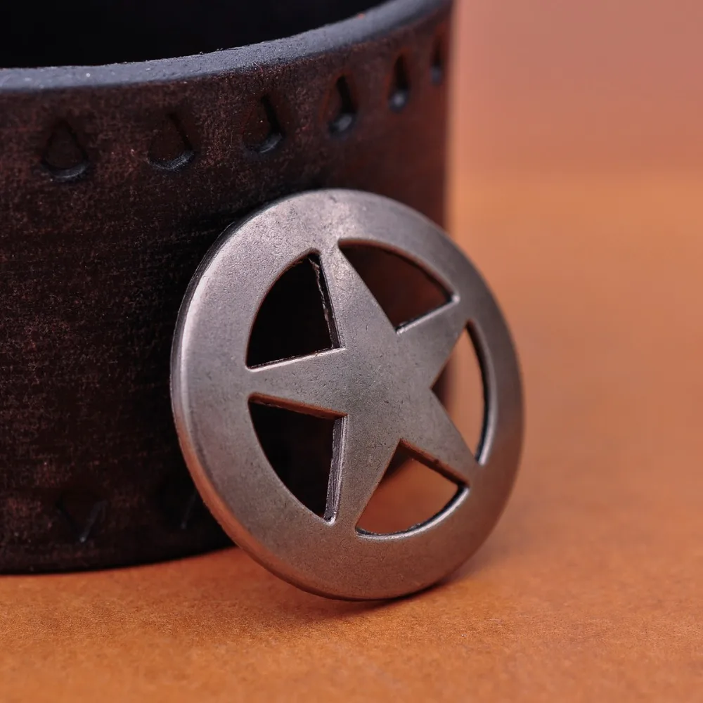 10 шт. кожаные кнопки в виде ковбойской звезды 31 мм|Ювелирная фурнитура и