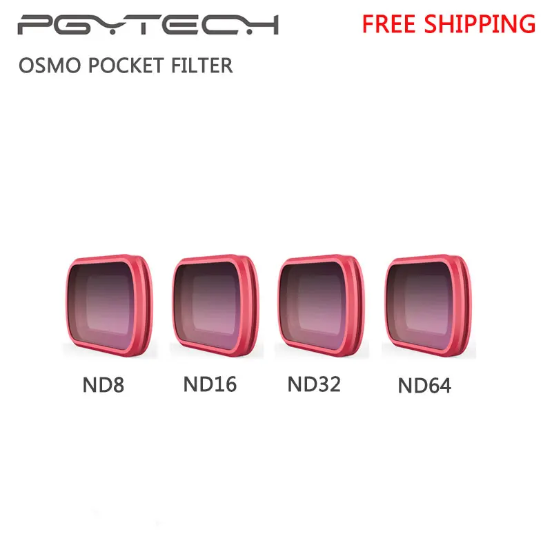 PGYTECH OSMO карманные фильтры Комплект CPL ND8PL/ND16PL/ND32PL/ND64PL градиентный ND фильтр DJI OSMO карманные камеры аксессуары