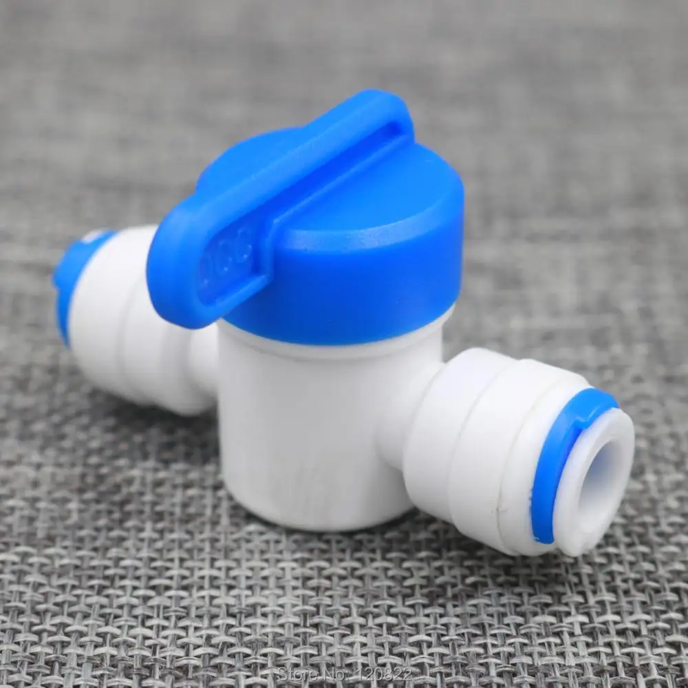 6 шт./лот прямой фитинг из полиэтилена с трубкой диаметром 1/4 дюйма