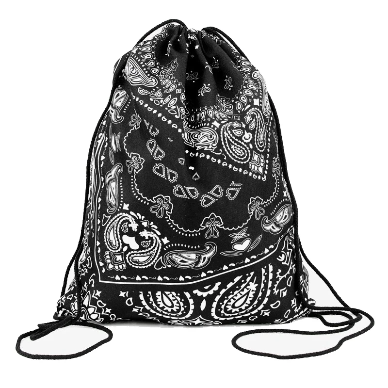 Рюкзаки унисекс с 3D принтом сумки рюкзаки на шнурке большая вместительность