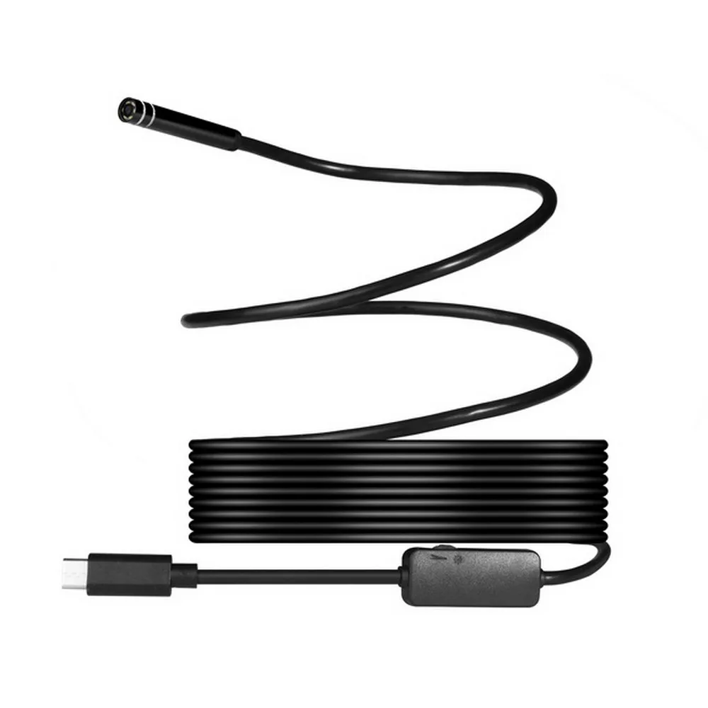 Тип USB-C Android эндоскоп Камера 8LED 8 мм HD720P 5 м Гибкая Змея Жесткий провод/кабель USB C