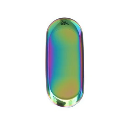 Colorful S Металлические настольные украшения, тарелка для хранения, минималистичный скандинавский торт, лоток для хранения мелочей, Домашний Органайзер, Декор - Цвет: Colorful S