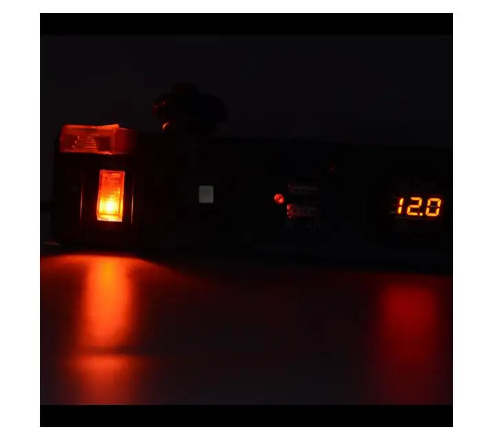 WUPP 12V выключатель панель двойной 5V 1A 2.1A USB выход зарядное устройство Порт