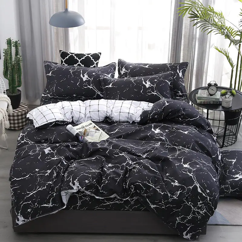 

Fushica and Osyter flowers bedding set(duvet cover bedding sheet pillowcase) reactive print twin full queen king