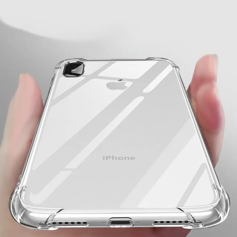 Ультратонкий прозрачный силиконовый чехол из ТПУ для iPhone X XS MAX XR 6 7 6S Plus защитный