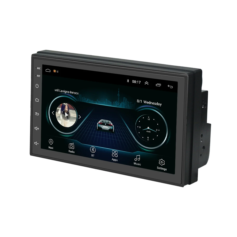 2Din Android 8 1 Автомобильный мультимедийный MP5 авто Универсальный gps навигации Bluetooth