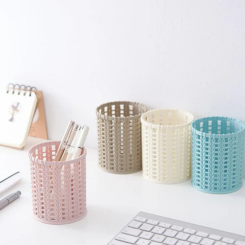 Пластиковый держатель для ручек компактная корзина офисного стола органайзер