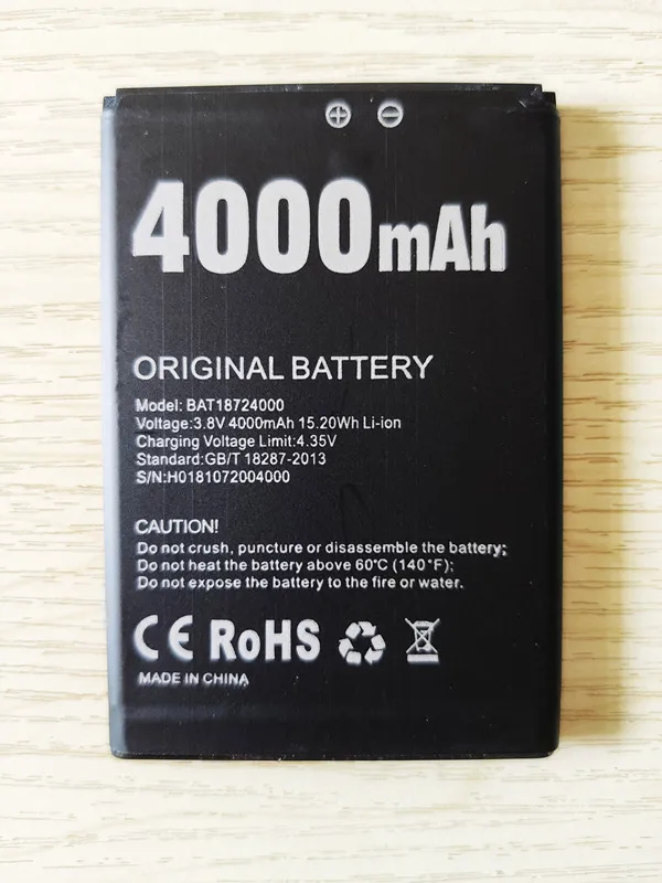 AZK 4000 мАч Высококачественный Сменный аккумулятор для Doogee X70 BAT18724000 Аккумулятор AKKU