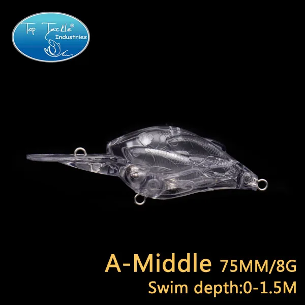 A middle 5pcs Неокрашенная приманка пустая приманка для DIY кривошипный гольян против насекомых для рыбалки приманка 5 шт./лот - Цвет: A middle 5pcs