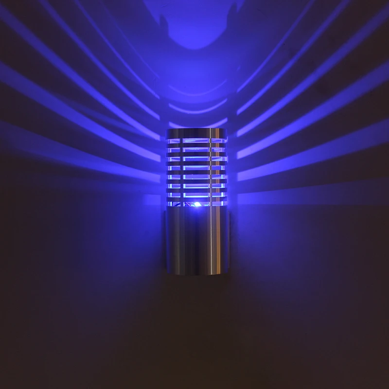 3 Вт Светодиодная Ночная лампа для спальни RGB с затемнением Настенный светильник
