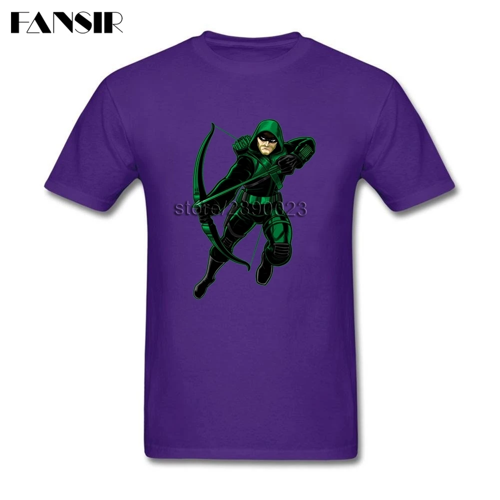 XS-3XL Green Arrow High Quality Shirt Men Custom Cotton Short Sleeve T Family Tops Tee | Мужская одежда