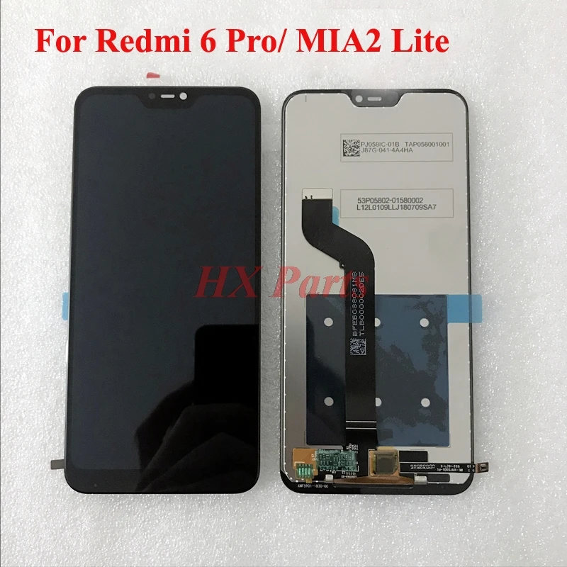 ЖК дисплей с сенсорным экраном и рамкой для Xiaomi Mi A2 Lite/ Redmi 6 Pro дигитайзер Lite|Экраны