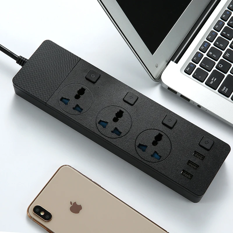 Розетка сетевая с 3 USB портами 2 м|Удлинители электрические| |