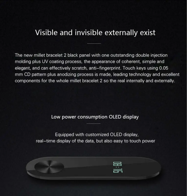 Xiaomi mi Band 2 mi band mi Band 2 браслет OLED сенсорный экран фитнес-трекер для измерения сердечного ритма IP67 водонепроницаемый