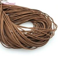 100 meterlot soft coffee leather faux suede lace cord rope string bracelet necklace craft gift diy strap