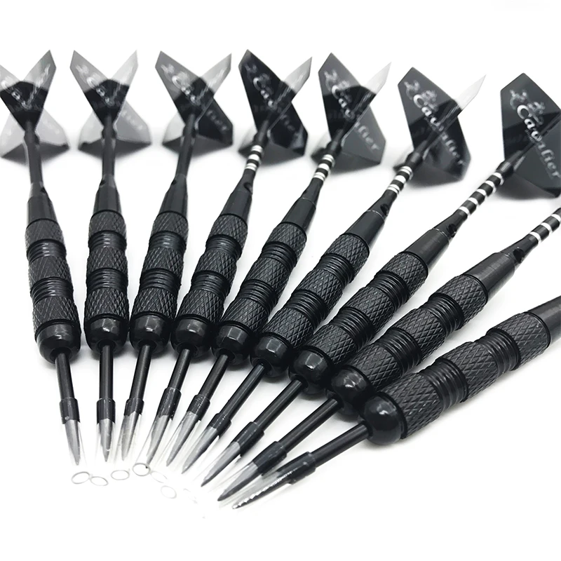 

Easytoday 3Pcs/set High Quality Darts Steel Tip Metal Barrel Black Darts Shafts Aluminum Darts Flights Entertainment Games Set