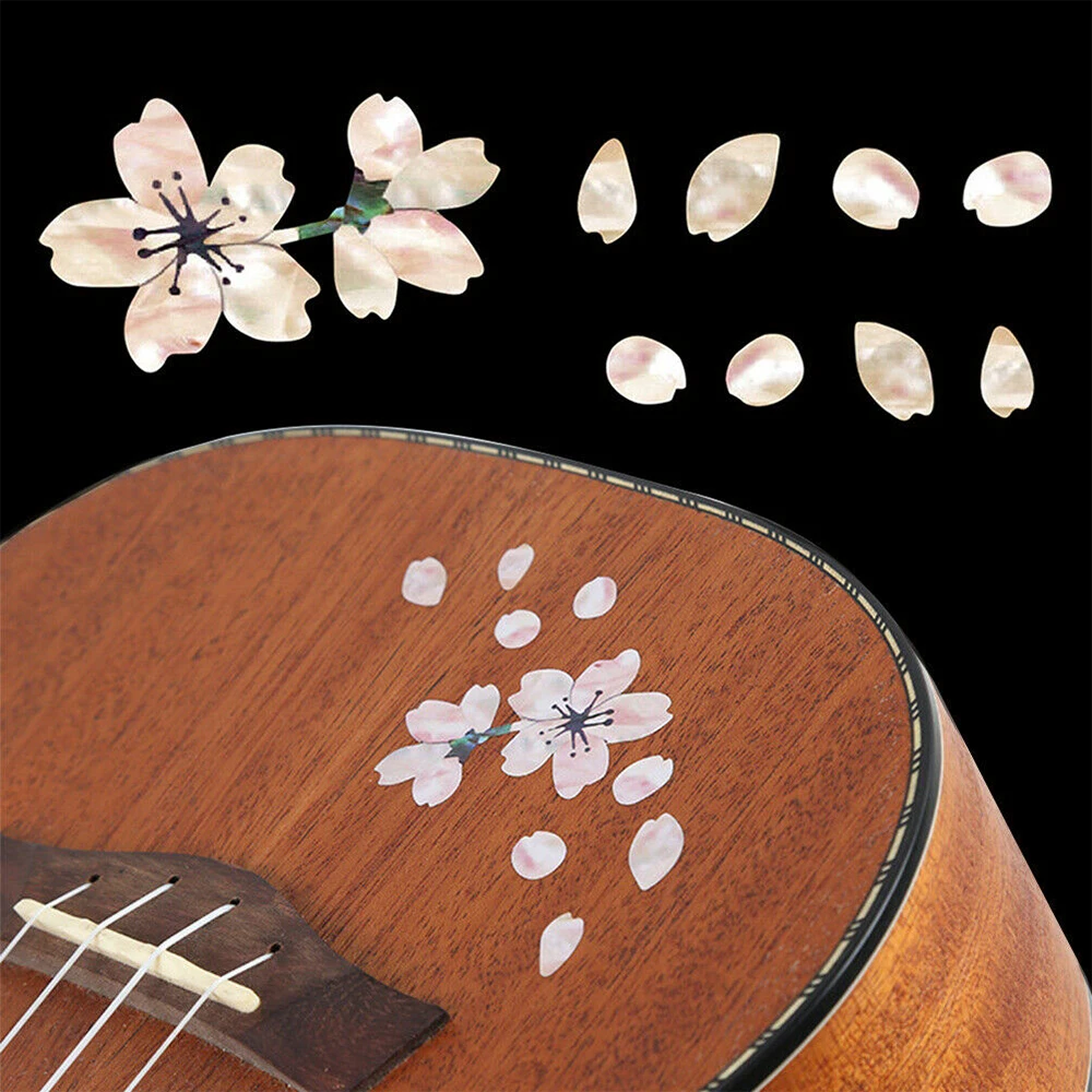 New Inlay Stickers Cherry Blossoms At Guitar Heads And Pick Guards Blossom Thin Sticker Decoration | Дом и сад