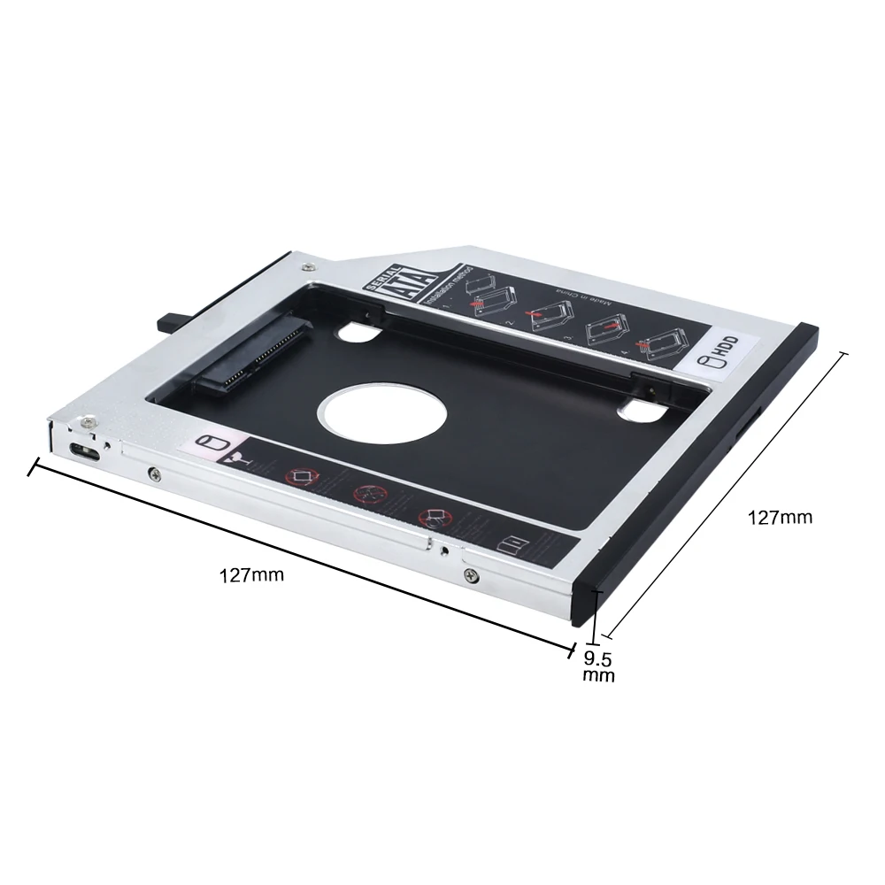 TISHRIC 9,5 мм SATA 3,0 HDD Caddy чехол Box HDD 2,5 SSD корпус для lenovo ThinkPad T400s T400 T410 T410s T420sT430s T500