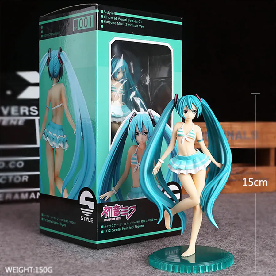 15 см волна сексуальное бикини Хацунэ Мику SUPERSONICO ПВХ фигурка коллекция купальник