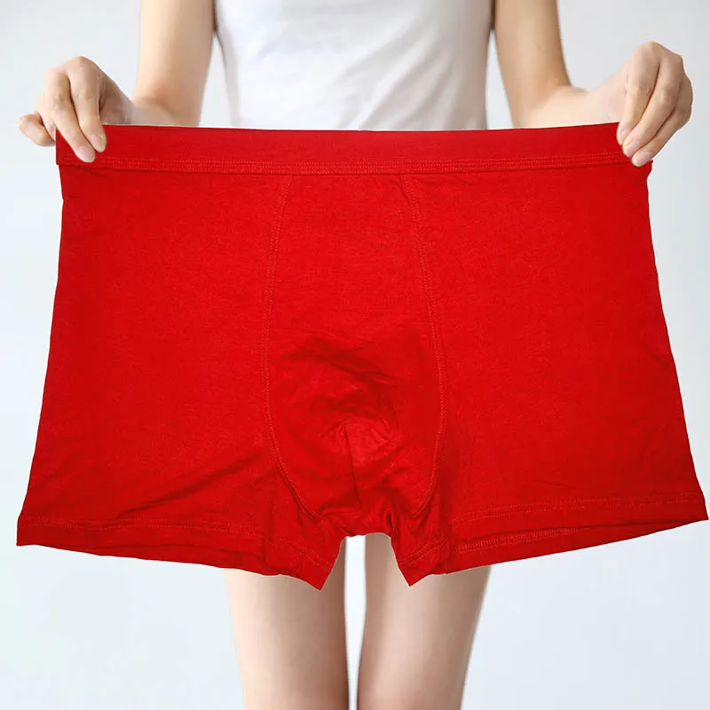 new arrival fashion Red Men super Large Mens Underwear Boxers plus size 7XL 8XL