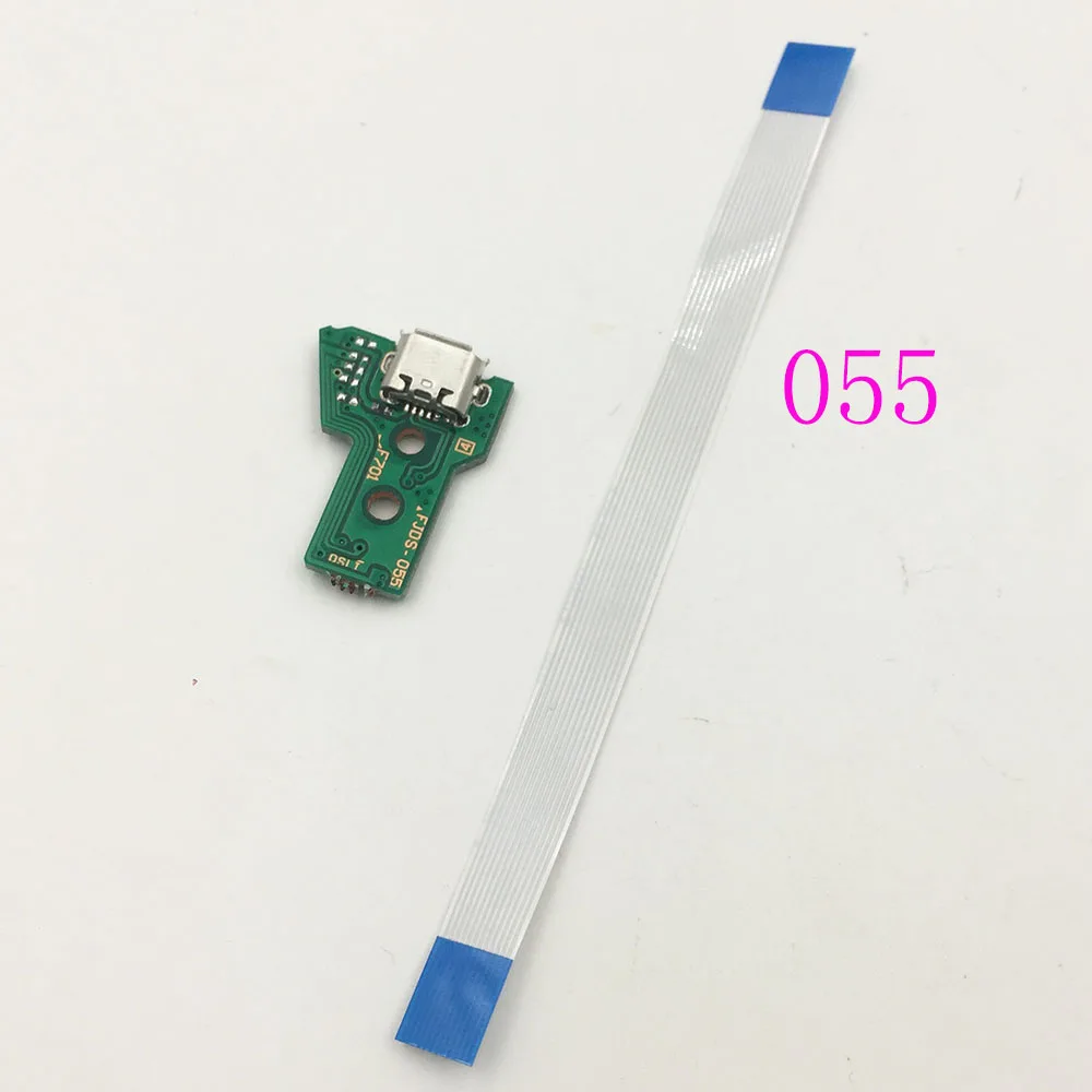 Для PS4 контроллер USB порт зарядки разъем платы 12Pin JDS 011 030 040 14Pin 001 разъем - Цвет: 055