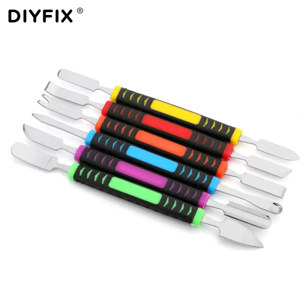 multicolor 6 в 1 двойной концы металла Spudger лом Набор для iPhone iPad samsung планшета мобильного телефона бренд prying Opening бритья ремонт ручных инструментов наборы - Цвет: multicolor