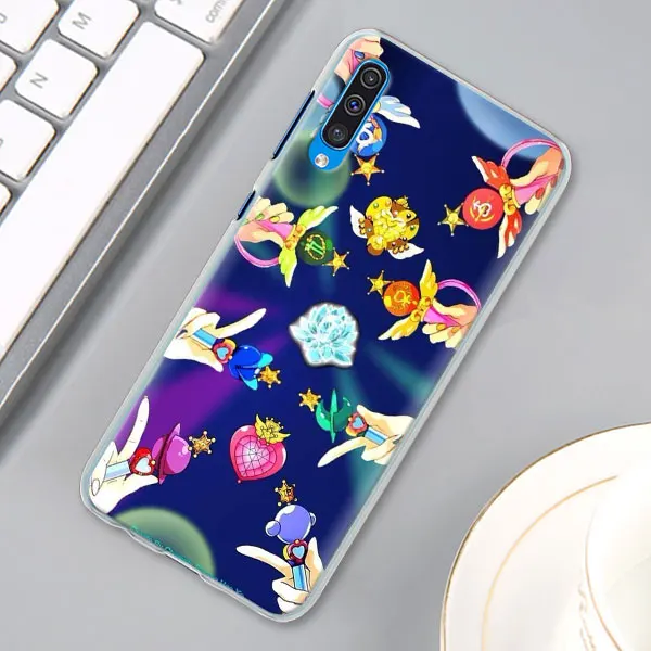 10 Для девочек с рисунком Сэйлор Мун, чехол с рисунком из аниме для samsung Galaxy A30 A40 A50 A70 A6 A8 плюс A7 A9 M30 чехол для телефона Coque - Цвет: 10