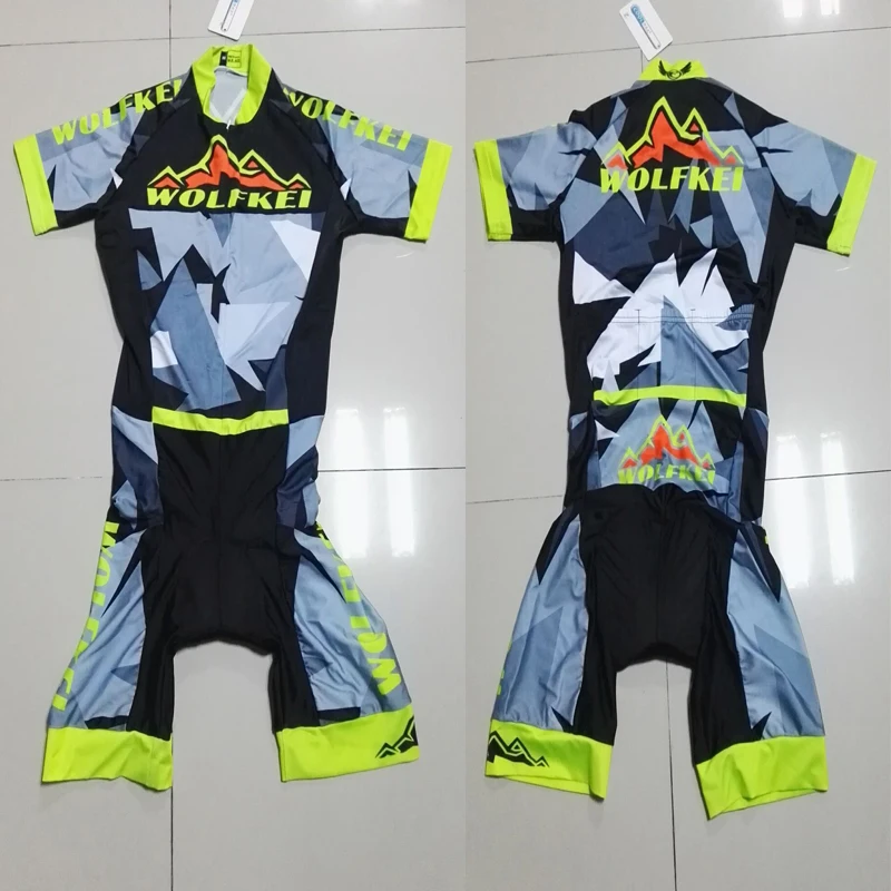 Новинка 2021 костюм WOLFKEI Skinsuit одежда для велоспорта Цельный боди горного