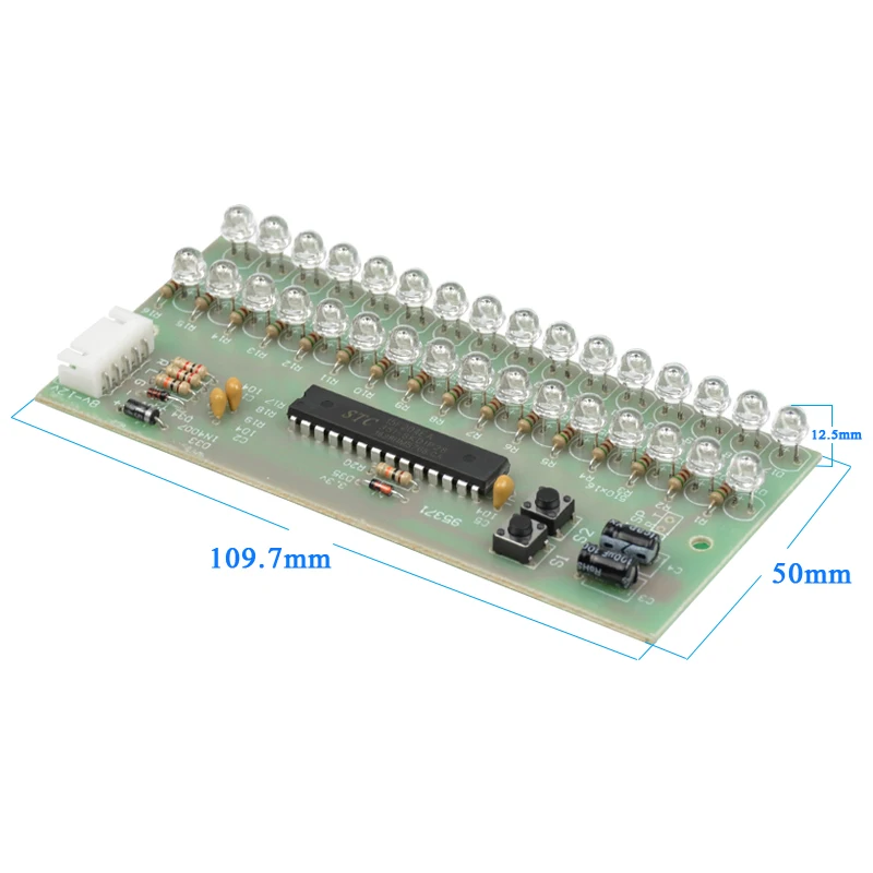 Aiyima MCU регулируемый дисплей светодио дный LED VU Meter индикатор уровня усилители