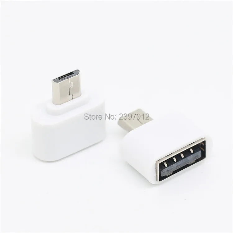 Адаптер SZAICHGSI Mini Micro USB OTG для Samsung Android картридер черный белый цвет оптовая продажа