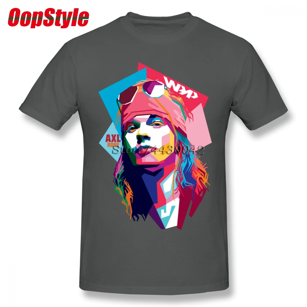 Мужская футболка с принтом пистолета N Roses Axl Rose Прямая поставка летняя хлопковая