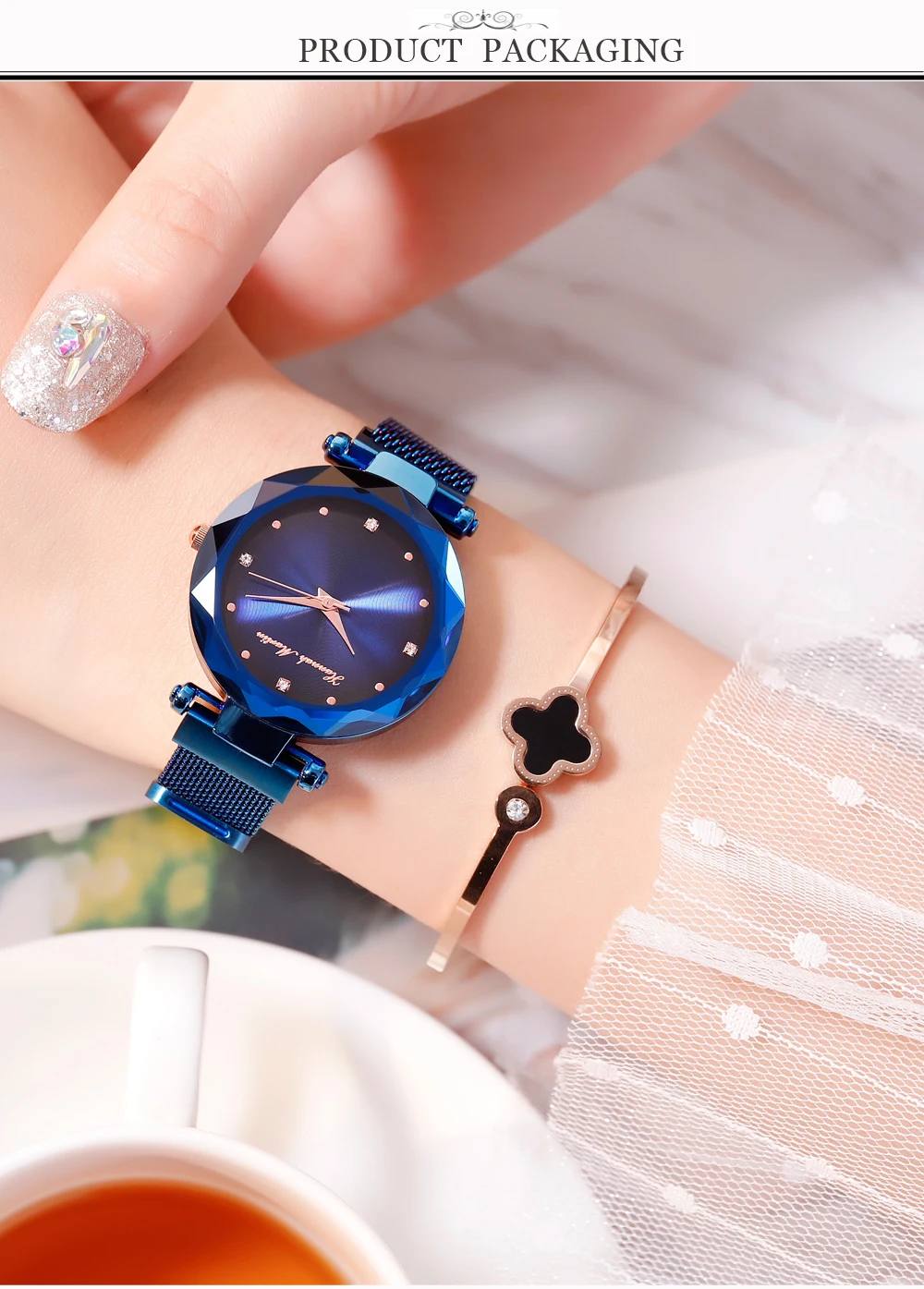 Круглый браслет для женщин подвеска часы Femme браслеты и pulseira feminina ювелирные