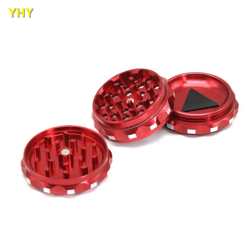 3 Слои Металл Spinner измельчители травяной травы Grinder для специй дробилки Sharpston дымовые трубы для набора 63*42 мм