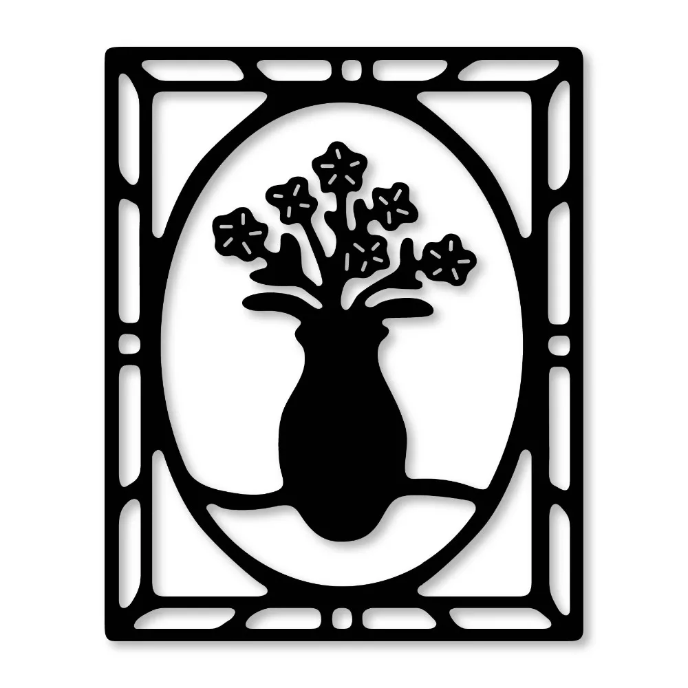 Прямоугольная рамка и Горшечное растение металлические режущие штампы для