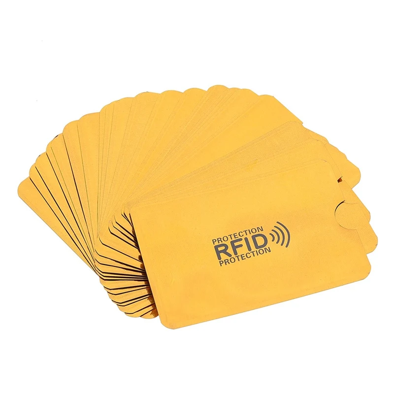 10 шт. анти кредитная карта, RFID держатель банк чехол для удостоверения личности Обложка держатель идентификационный протектор чехол Портативный визитные карточки держатель для карт